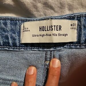 Hollister Light Blue High-Rise Jeans